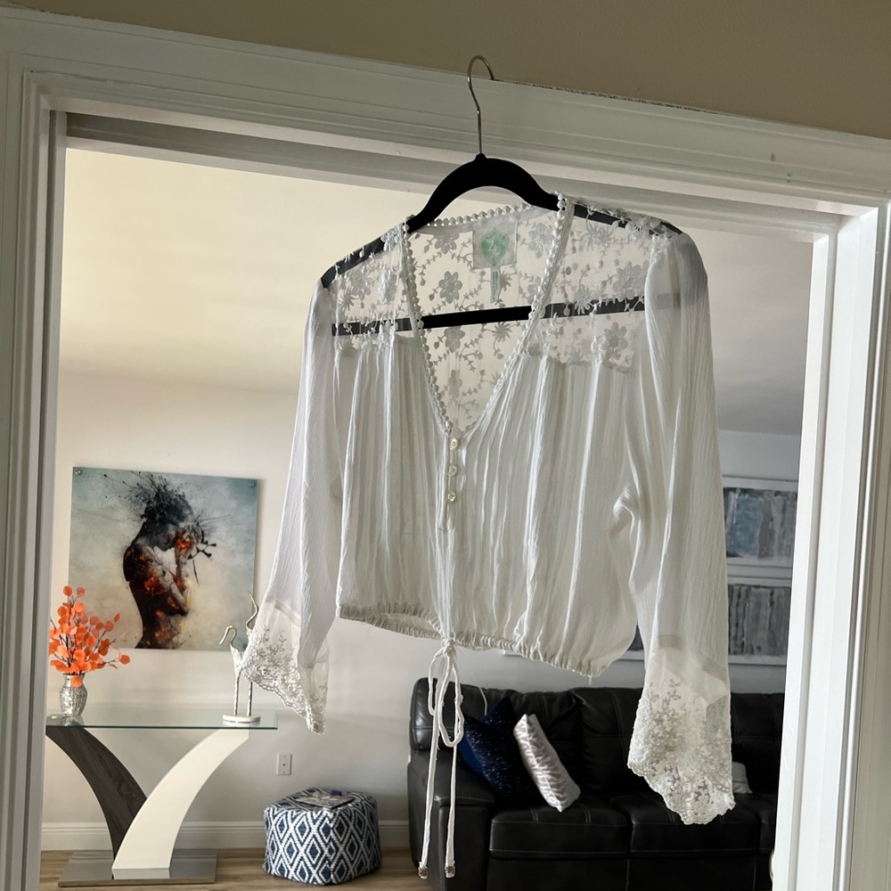 Beautiful sheer lacy top